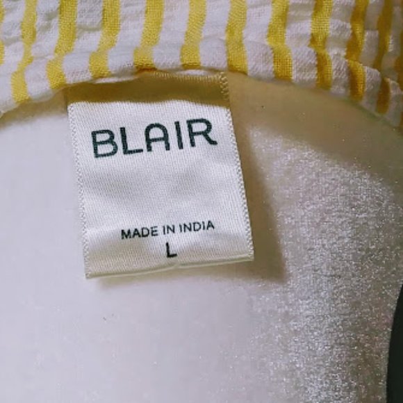BLAIR*BLOUSE*SEERSUCKER*PINTUCKED*WOMEN SIZE L*NWT. - Picture 5 of 8